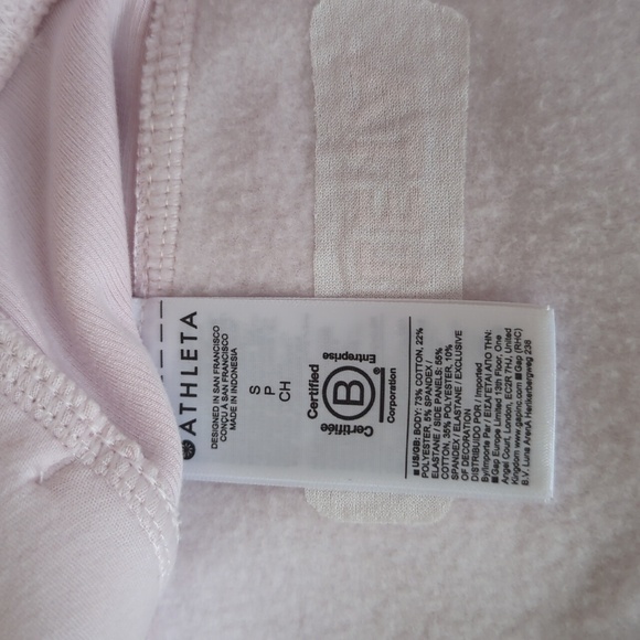 Athleta Forever Fleece 1/4 Zip Sweatshirt - SAKURA Pink S - Picture 4 of 6